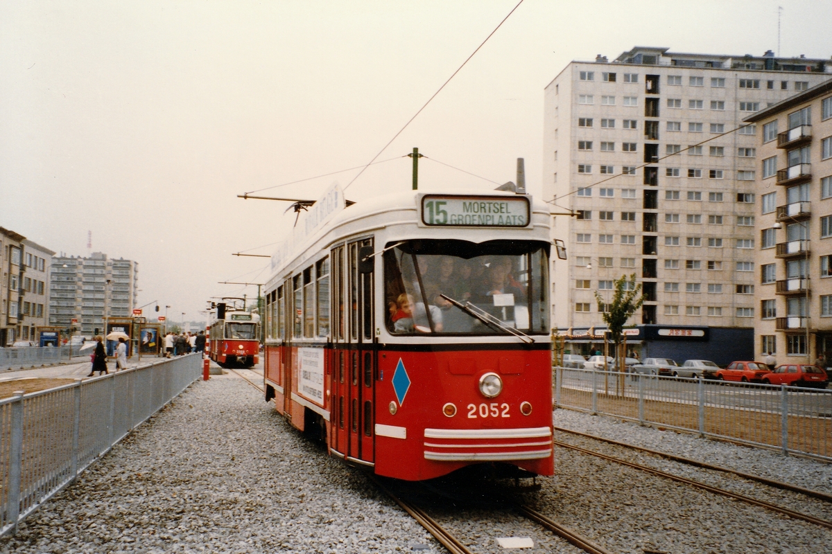 Антверпен, BN PCC Antwerpen № 2052; Антверпен — Старые фотографии (city trams Antwerpen 1980 — 1999)