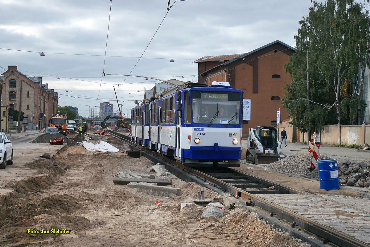 Рига, Tatra T3MR (T6B5-R) № 35174