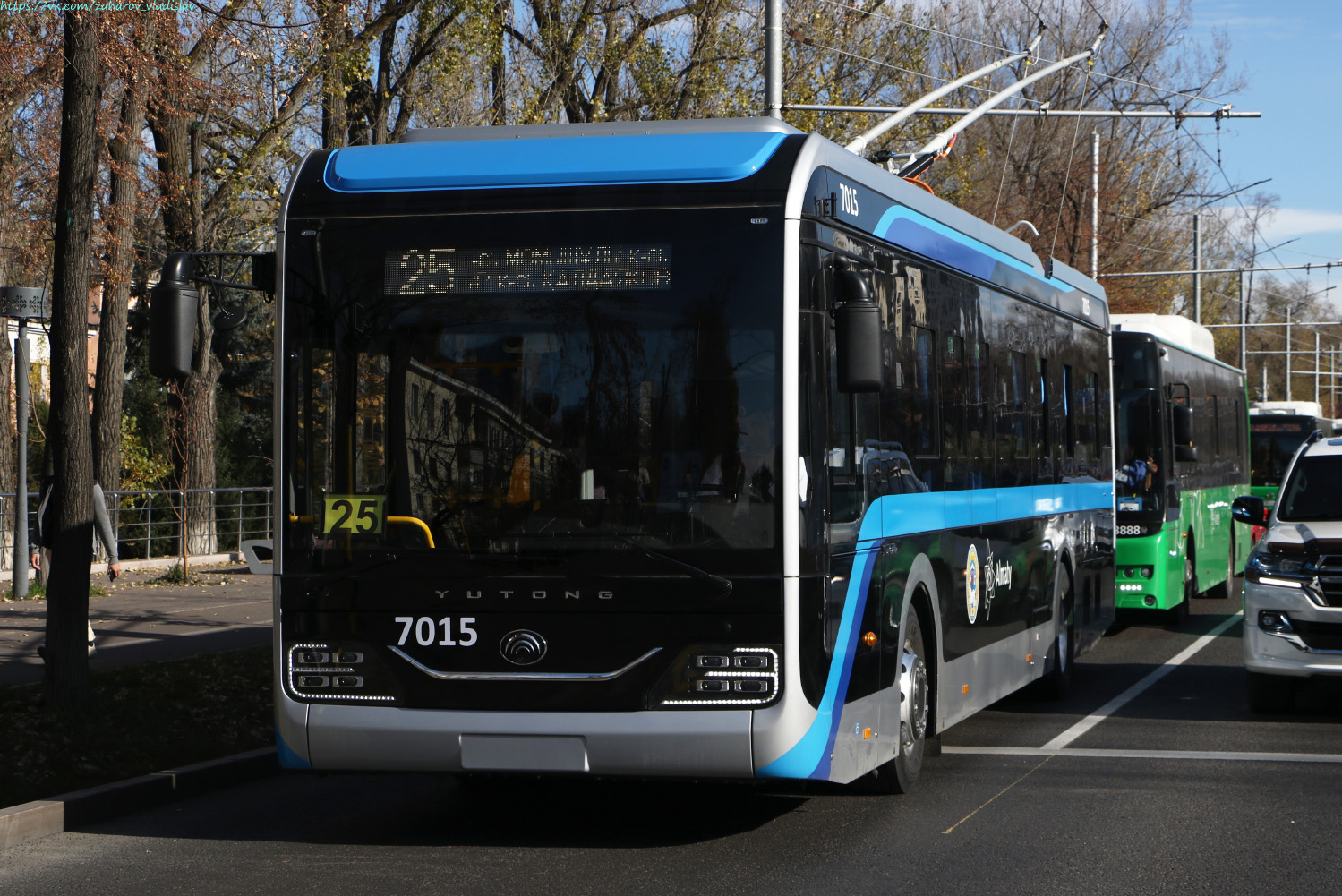 Almaty, Yutong ZK6128BEVG (QazTehna) # 7015 Almaty, Yutong ZK6128BEVG (QazTehna) # 7015