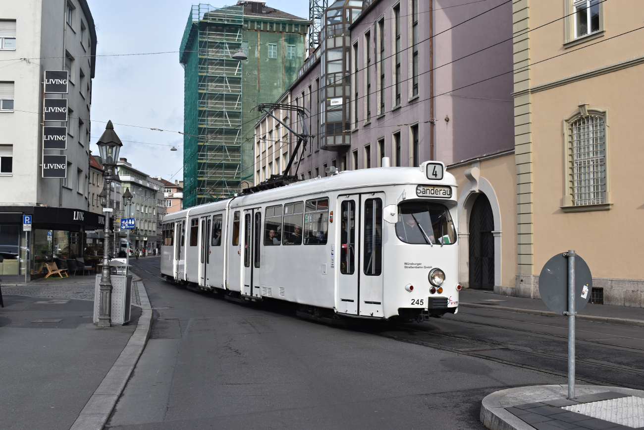 Würzburg, Duewag GT8 Nr 245