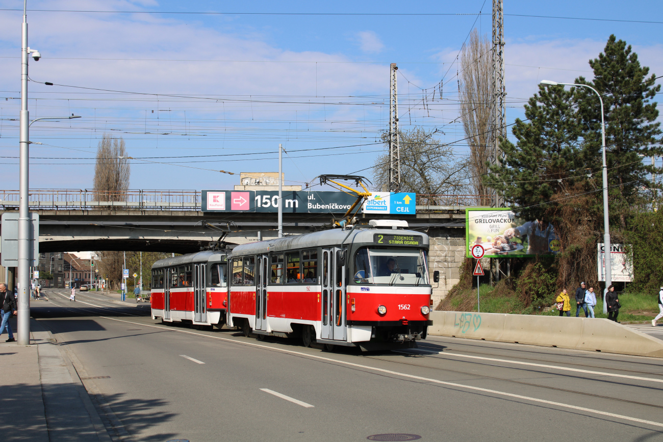 Brno, Tatra T3R.EV Nr 1562