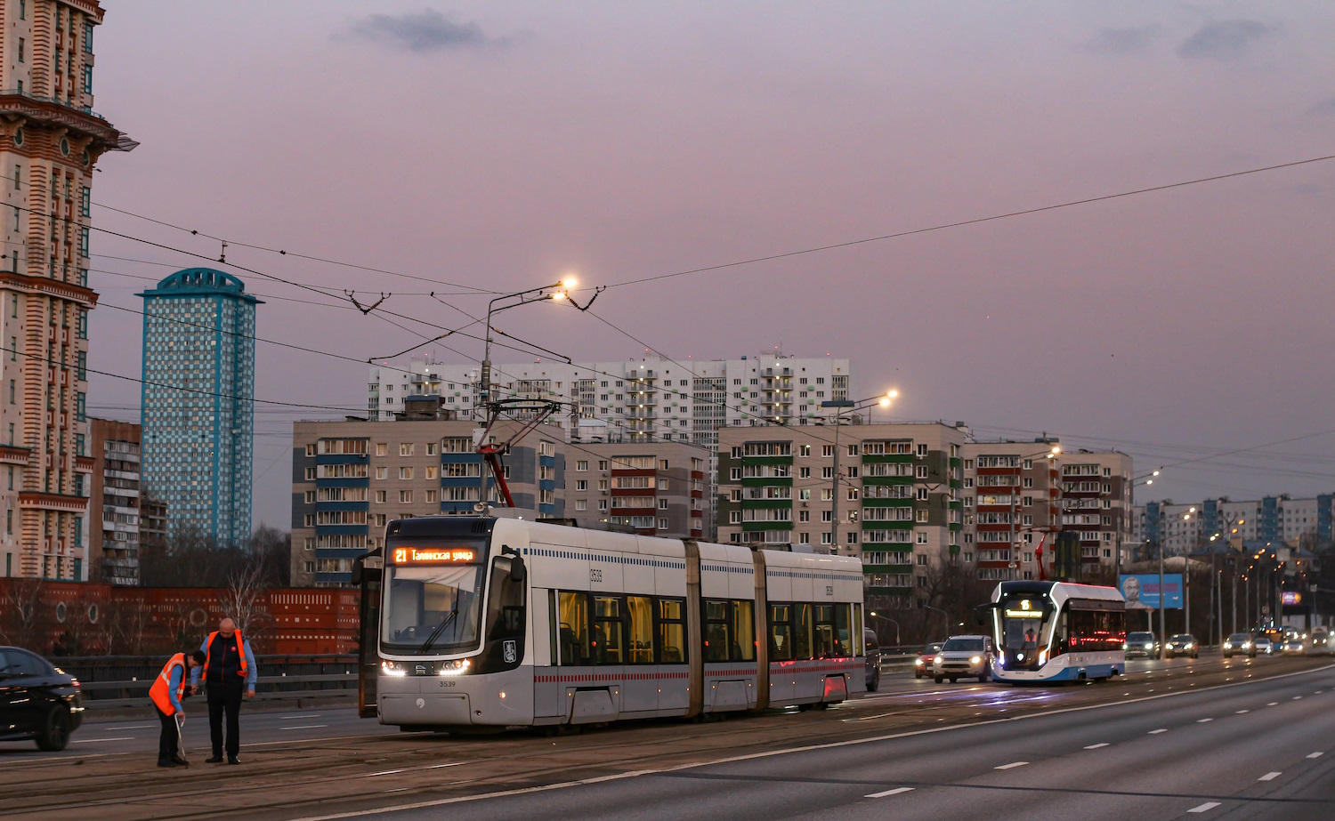 Москва, 71-414 (Pesa Fokstrot) № 3539; Москва — Происшествия Москва, 71-414 (Pesa Fokstrot) № 3539; Москва — Происшествия