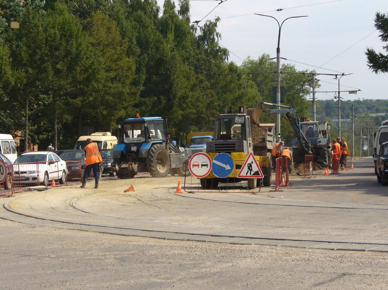 Smolensk — Constructions, track reconstructions and repairings