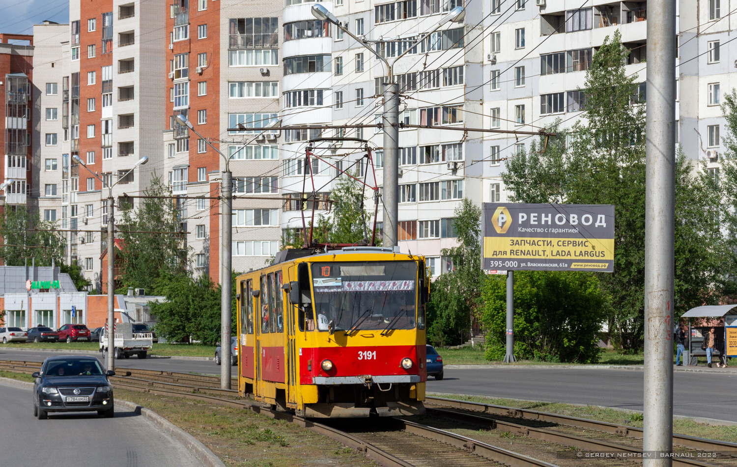 Барнаул, Tatra T6B5SU № 3191