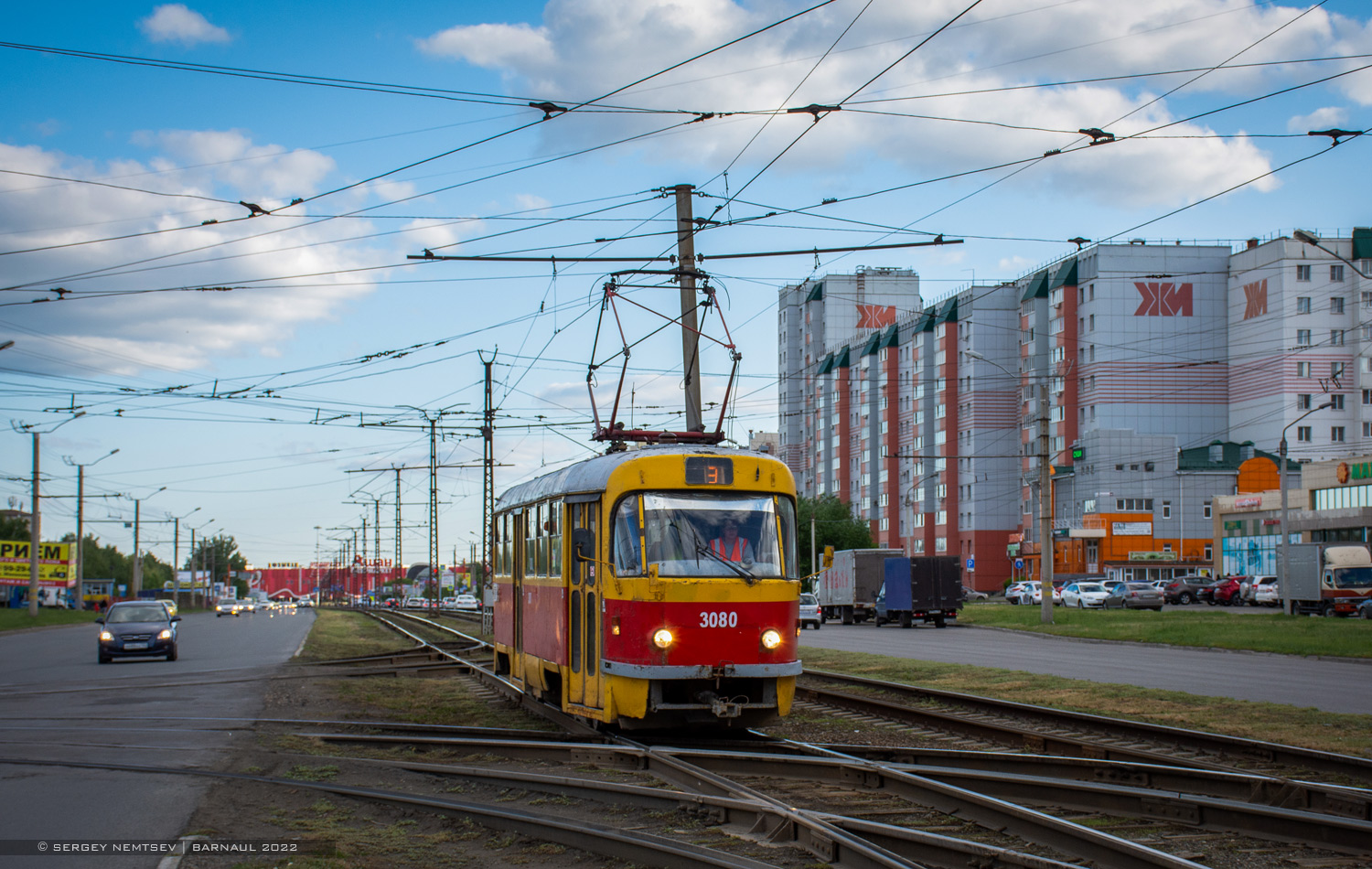 Барнаул, Tatra T3SU № 3080