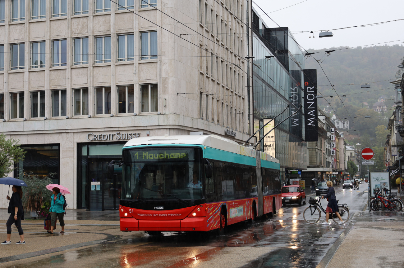 Биль, Hess SwissTrolley 3 (BGT-N2C) № 51