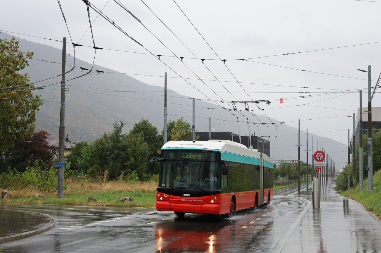 Биль, Hess SwissTrolley 3 (BGT-N2C) № 52
