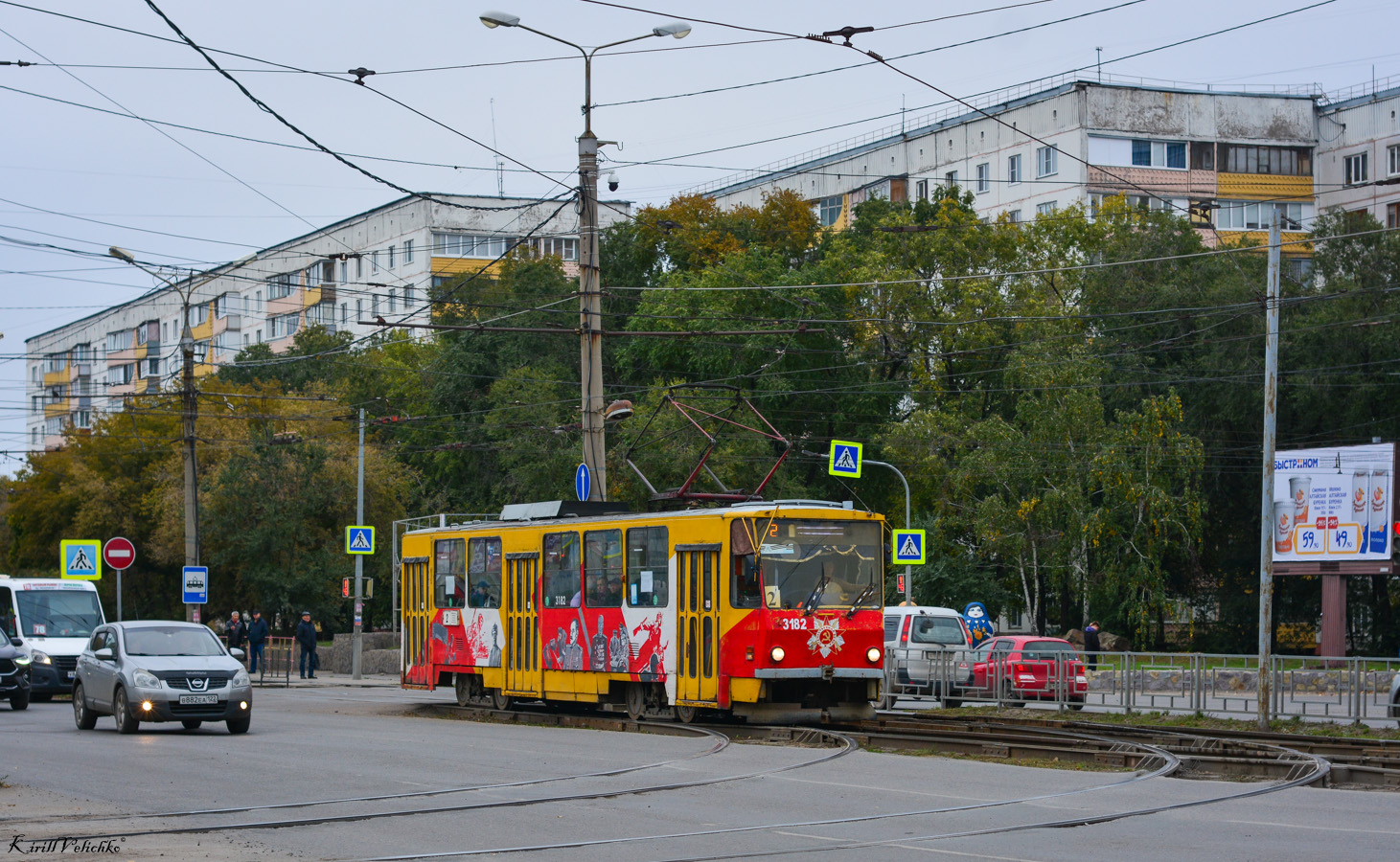 Барнаул, Tatra T6B5SU № 3182