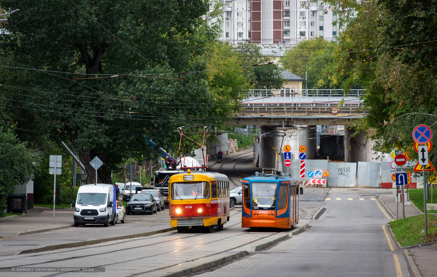 Moscow, Tatra T3SU (2-door) № 0124; Moscow, 71-623-02 № 2640
