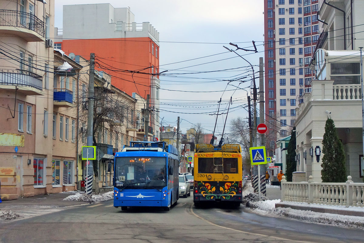 Энгельс, Тролза-5265.00 «Мегаполис» № 3191; Энгельс, Тролза-5265.00 «Мегаполис» № 3201