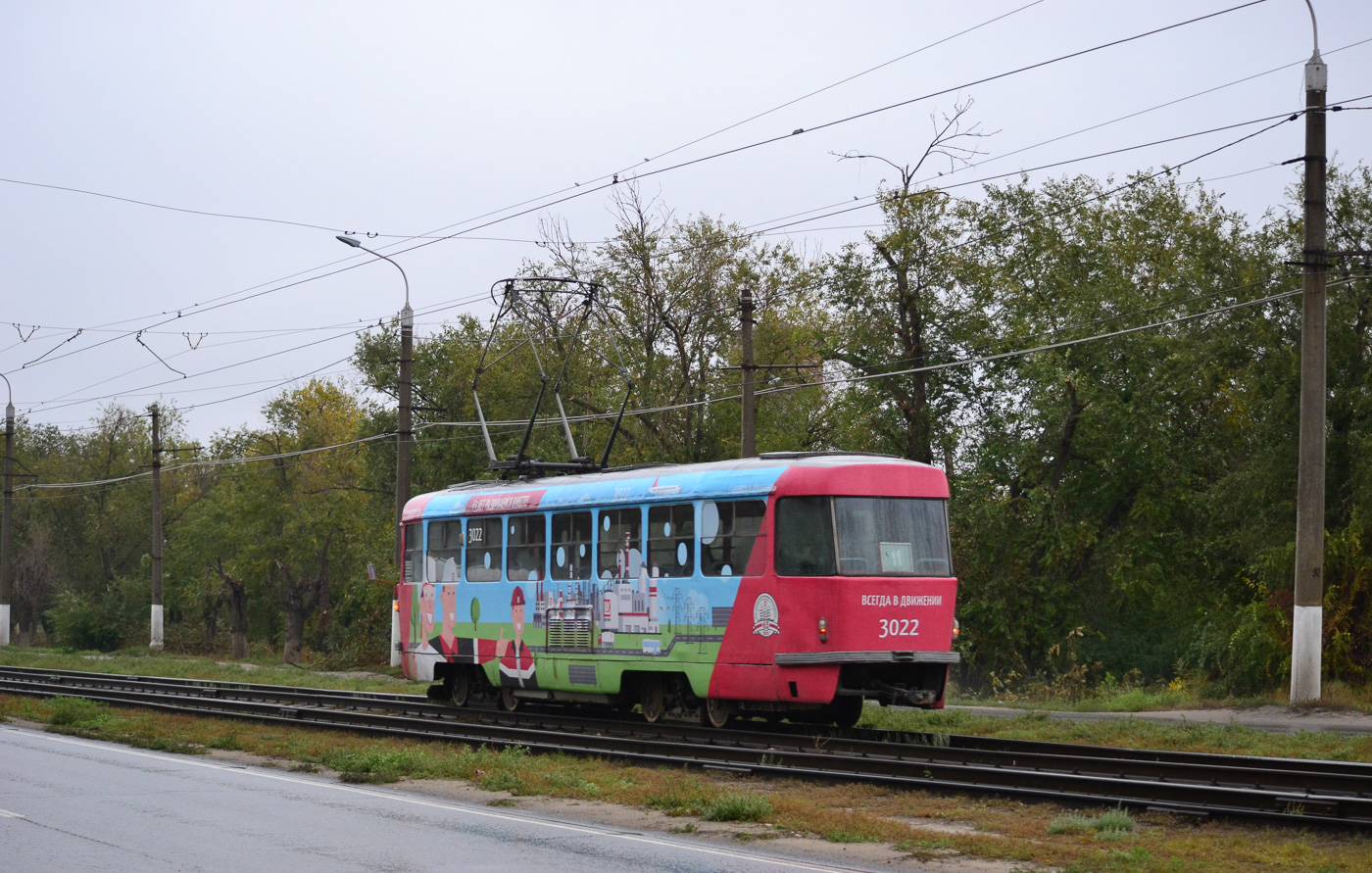 Volgograda, Tatra T3SU (2-door) № 3022