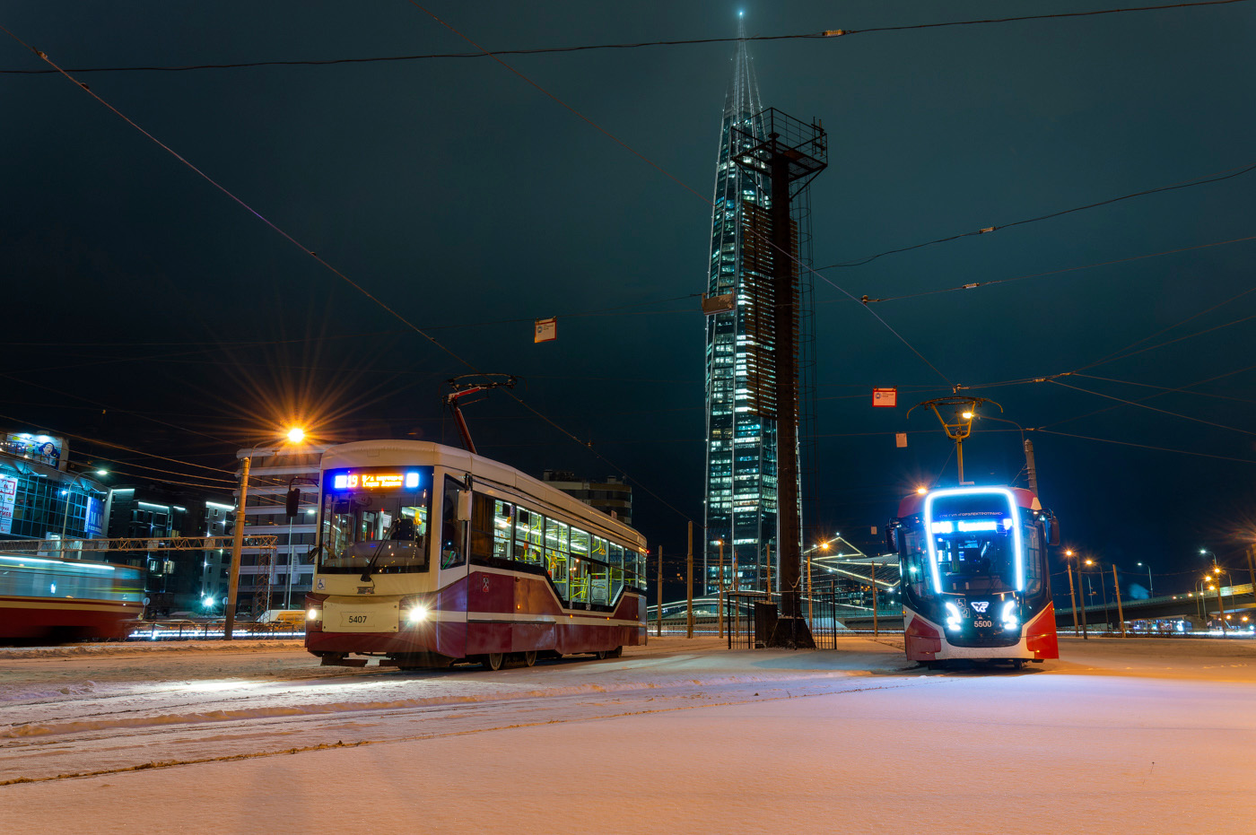Санкт-Петербург, 71-407-01 № 5407; Санкт-Петербург, 71-628-02 № 5500 Санкт-Петербург, 71-407-01 № 5407; Санкт-Петербург, 71-628-02 № 5500