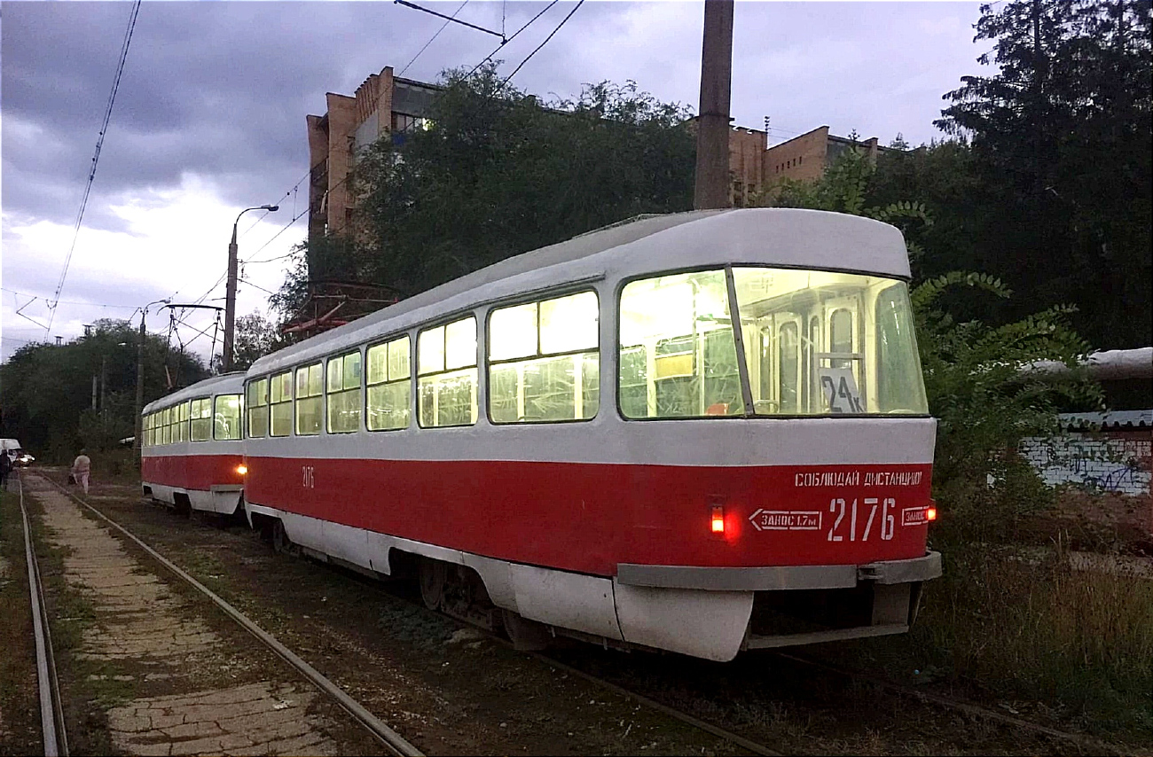Самара, Tatra T3SU (двухдверная) № 2176