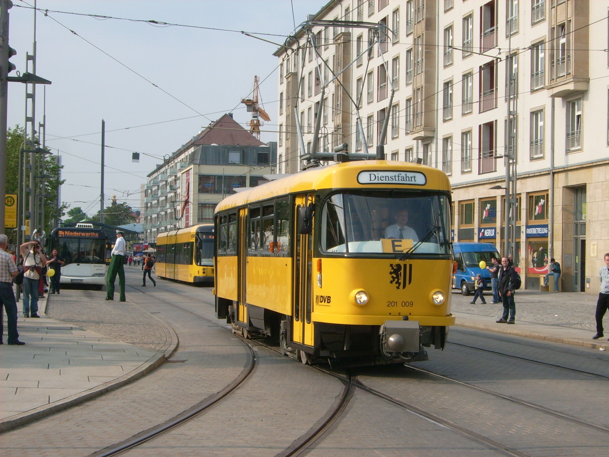 Дрезден, Tatra T4D-MI № 201 009; Дрезден — Прощание с Татрами (29.05.2010)