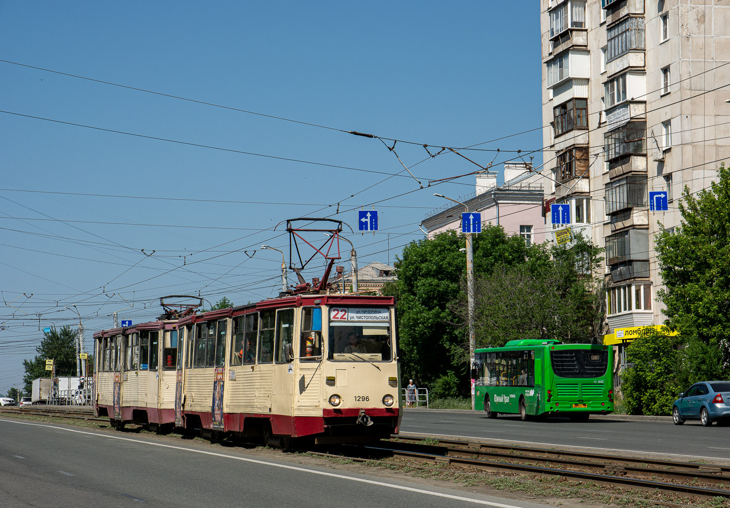 Chelyabinsk, 71-605 (KTM-5M3) № 1296 Chelyabinsk, 71-605 (KTM-5M3) № 1296