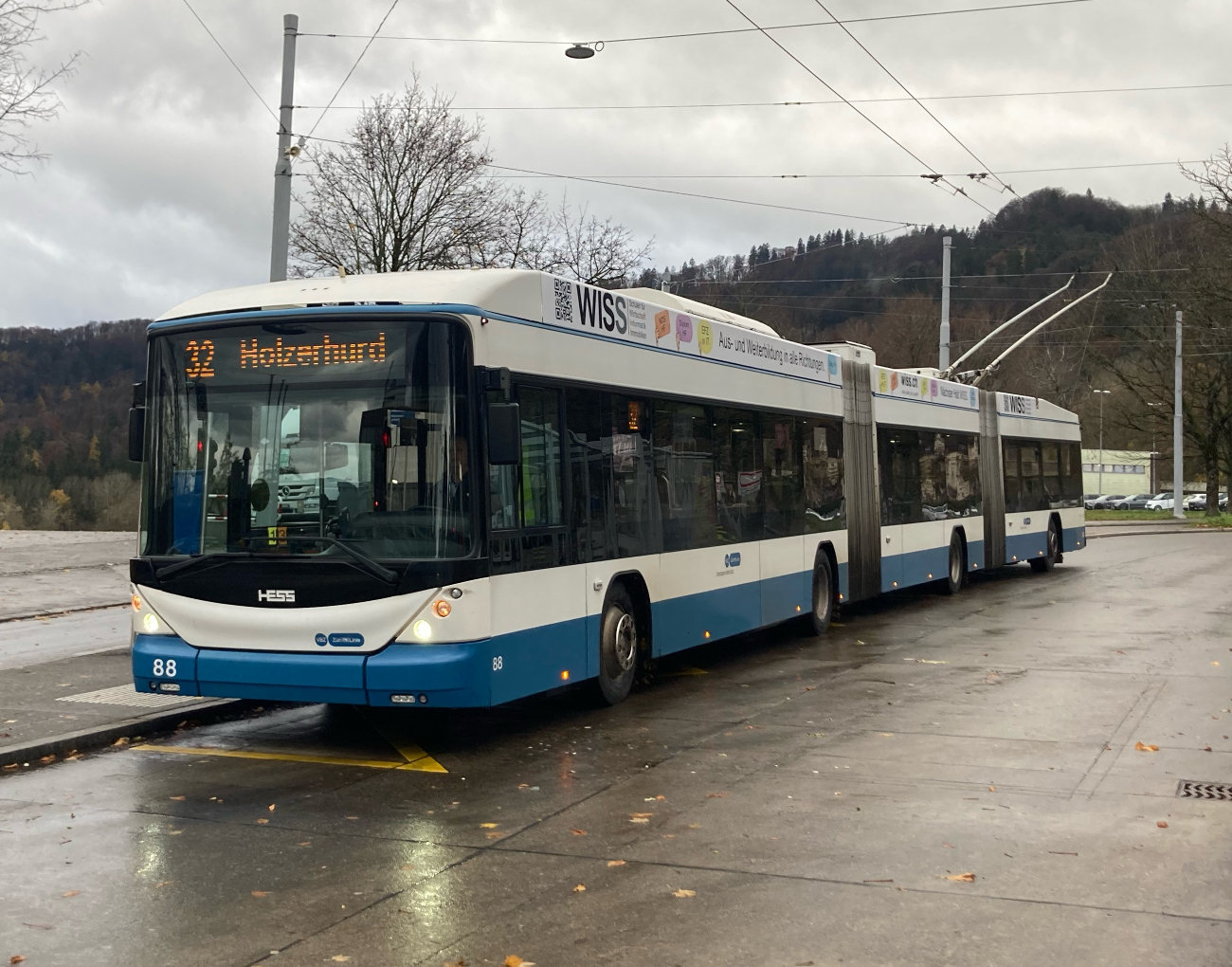 Цюрих, Hess lighTram (BGGT-N2C) № 88