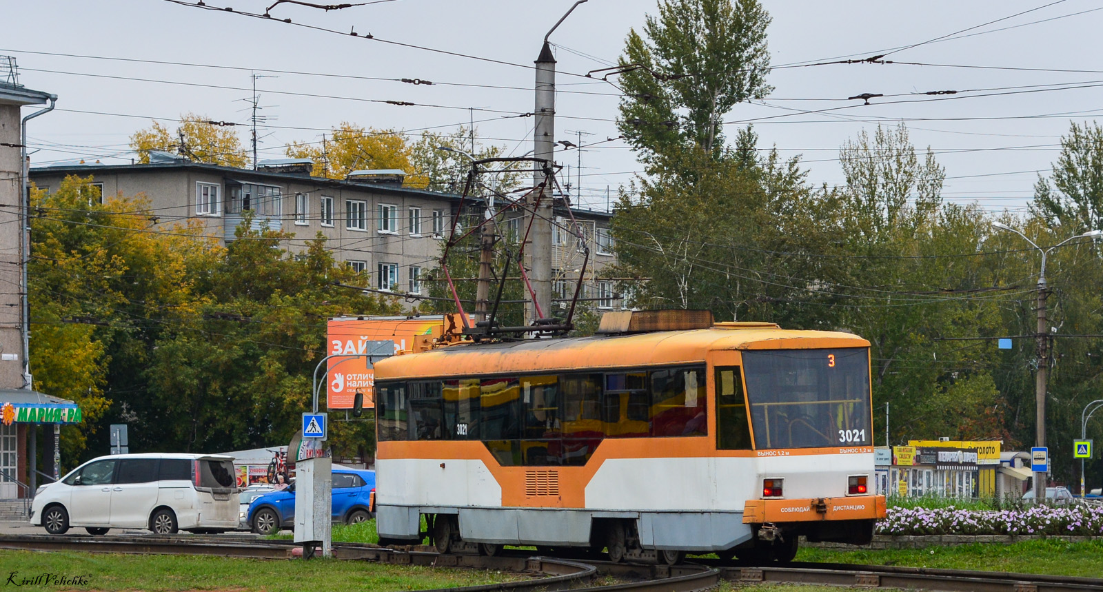 Барнаул, Tatra T3SU КВР Барнаул № 3021