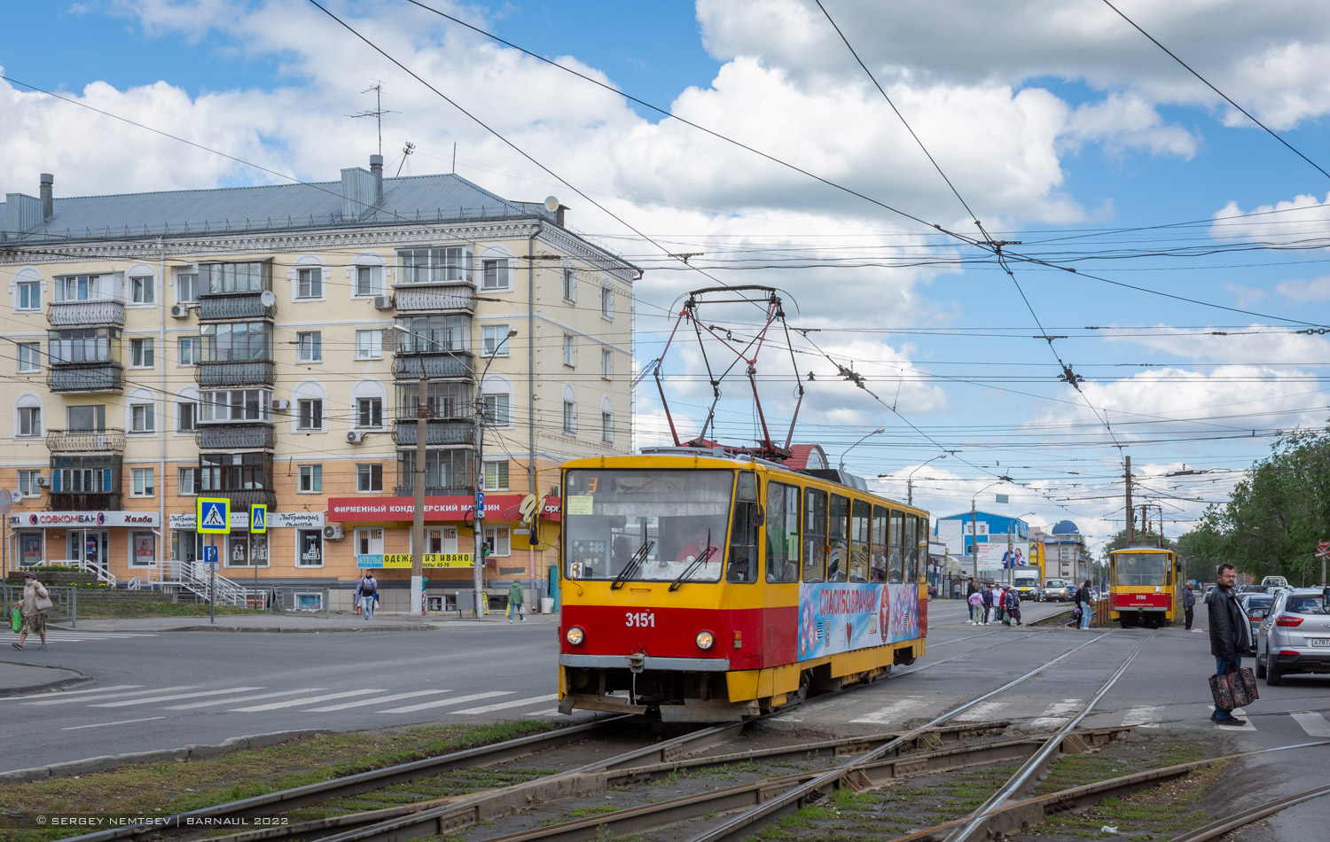 Barnaul, Tatra T6B5SU № 3151