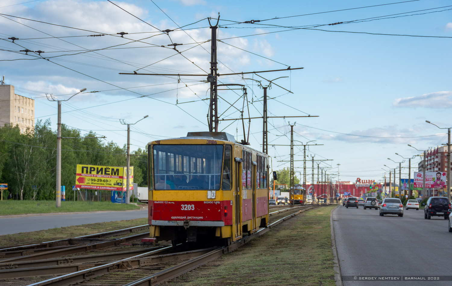 Barnaula, Tatra T6B5SU № 3203