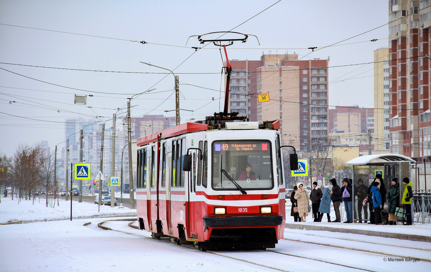 Sankt Peterburgas, LVS-86M2 nr. 1035 Sankt Peterburgas, LVS-86M2 nr. 1035