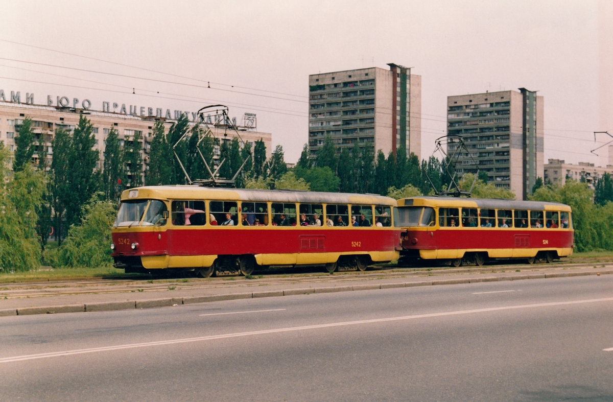 Киев, Tatra T3SU (двухдверная) № 5242; Киев — Исторические фотографии