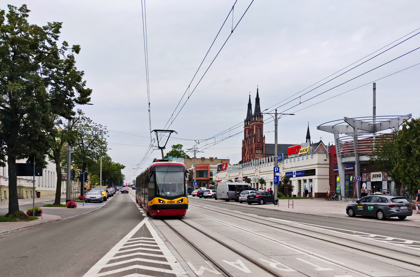 Лодзь, PESA Tramicus 122N № 2856; Лодзь — Пригородные трамваи — Пабьянице