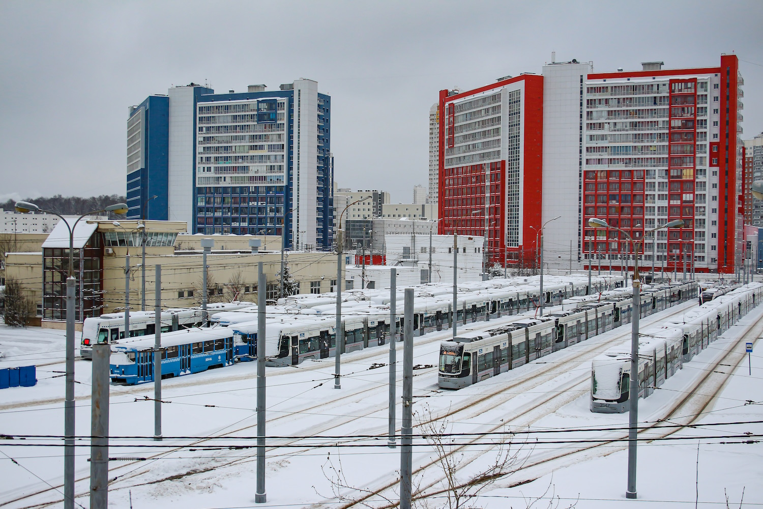 Москва — Трамвайные депо: [3] Краснопресненское. Новая территория в Строгино