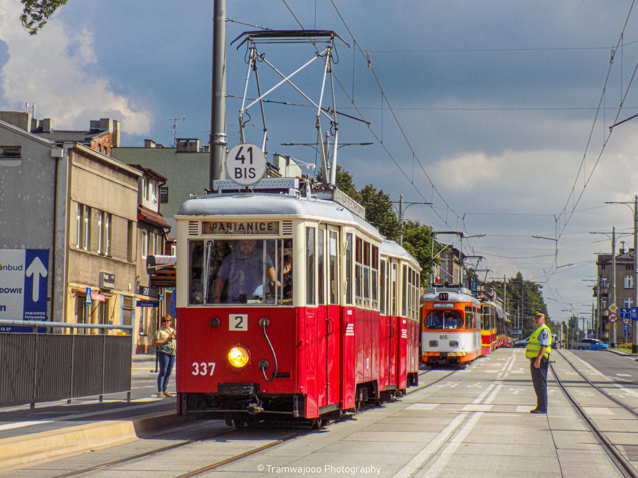 Лодзь, Konstal 5N № 337; Лодзь — Парад трамваев в рамках 45-х Дней Пабьяниц — 2.09.2023