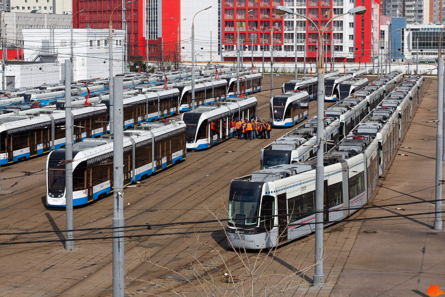Moskau — Tram depots: [3] Krasnopresnenskoye. New site in Strogino