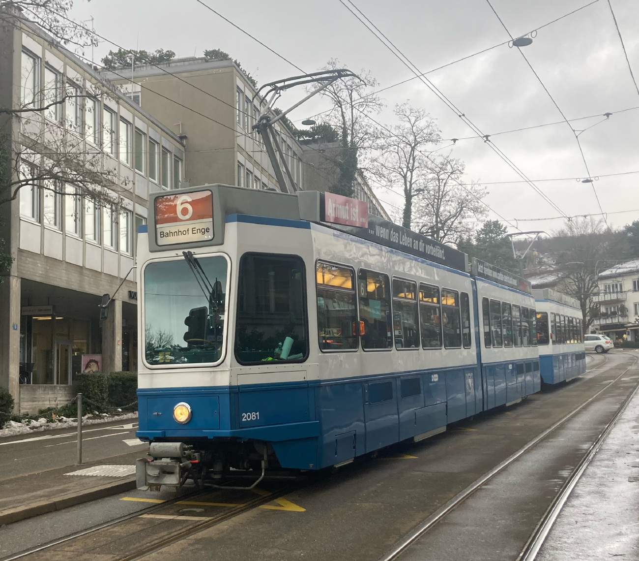 Цюрих, SWP/SIG/BBC Be 4/6 "Tram 2000" № 2081