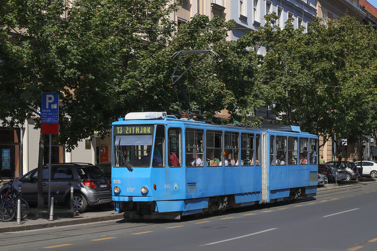 Загреб, Tatra KT4YU № 315