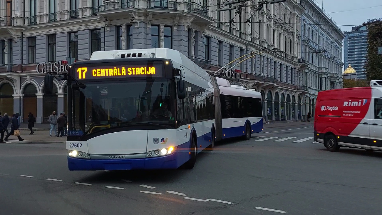 Рига, Škoda 27Tr Solaris III № 27602