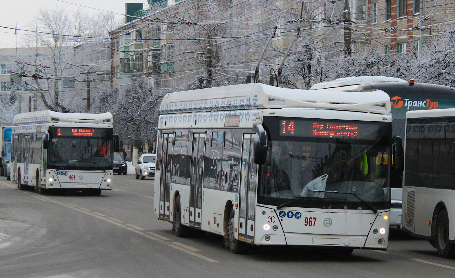 Cheboksary, UTTZ-6241.01 “Gorozhanin” Br. 961; Cheboksary, UTTZ-6241.01 “Gorozhanin” Br. 967
