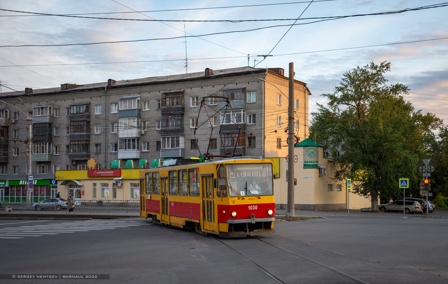 Barnaul, Tatra T6B5SU — 1030; Barnaul — Reconstruction of bridge on Prospect Lenina and Kulagina Street
