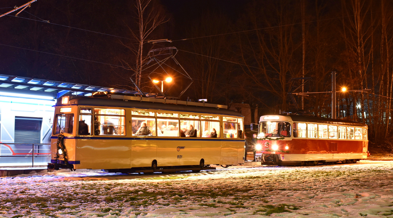 Chemnitz, LOWA ET54 — 801; Chemnitz, Tatra T3D — 409