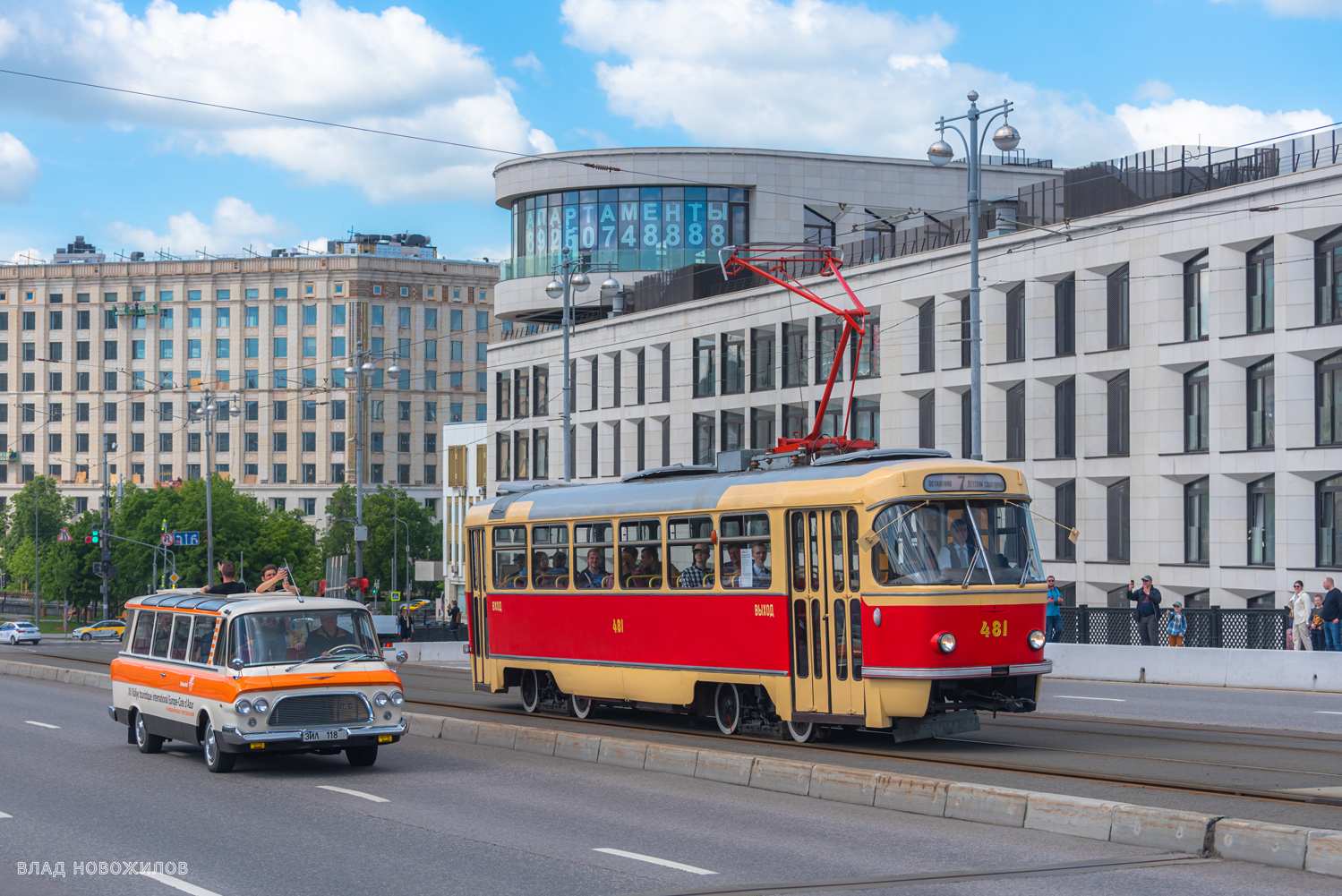 Москва, Tatra T3SU (двухдверная) № 481; Москва — Парад ретротранспорта 4 июня 2022