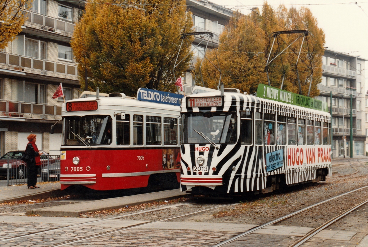 Антверпен, BN PCC Antwerpen № 2013; Антверпен — Старые фотографии (city trams Antwerpen 1980 — 1999)
