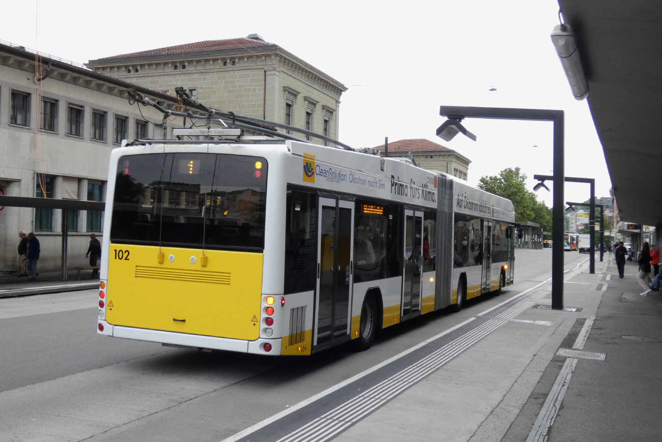 Шаффхаузен, Hess SwissTrolley 3 (BGT-N2C) № 102 Шаффхаузен, Hess SwissTrolley 3 (BGT-N2C) № 102
