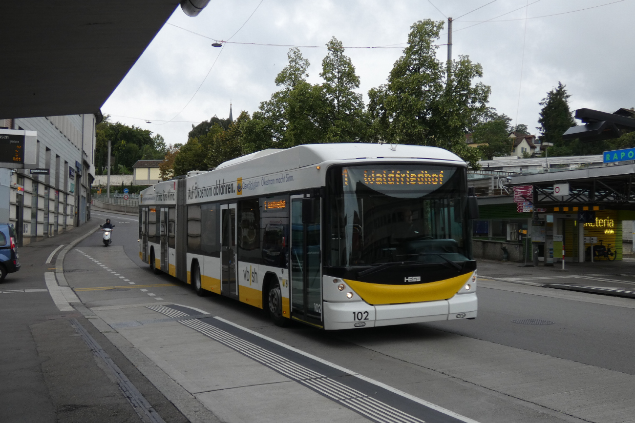 Schaffhausen, Hess SwissTrolley 3 (BGT-N2C) Nr. 102 Schaffhausen, Hess SwissTrolley 3 (BGT-N2C) Nr. 102