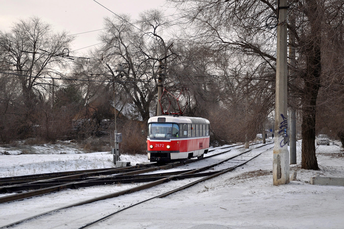 Волгоград, Tatra T3SU (двухдверная) № 2672