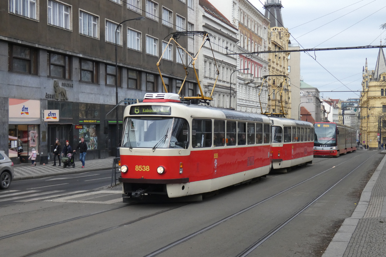 Прага, Tatra T3R.P № 8538