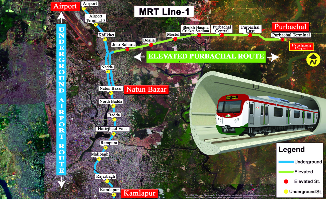 Дакка — Линия метро MRT 6 — Разные фотографии