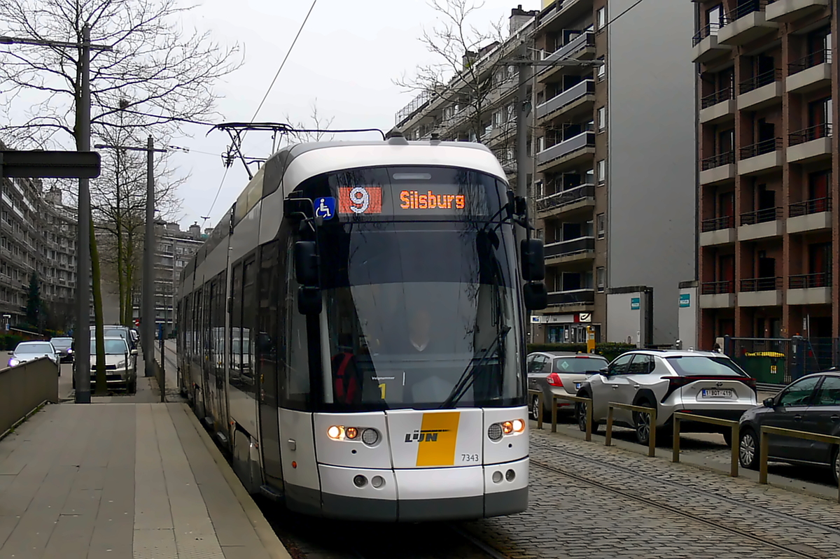 Антверпен, Bombardier Flexity 2 № 7343