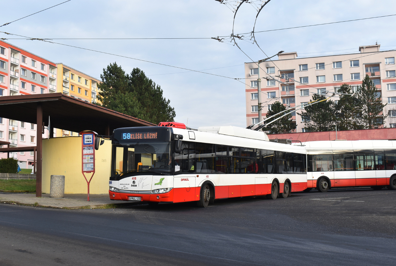 Усти-над-Лабем, Škoda 28Tr Solaris III № 418 Усти-над-Лабем, Škoda 28Tr Solaris III № 418