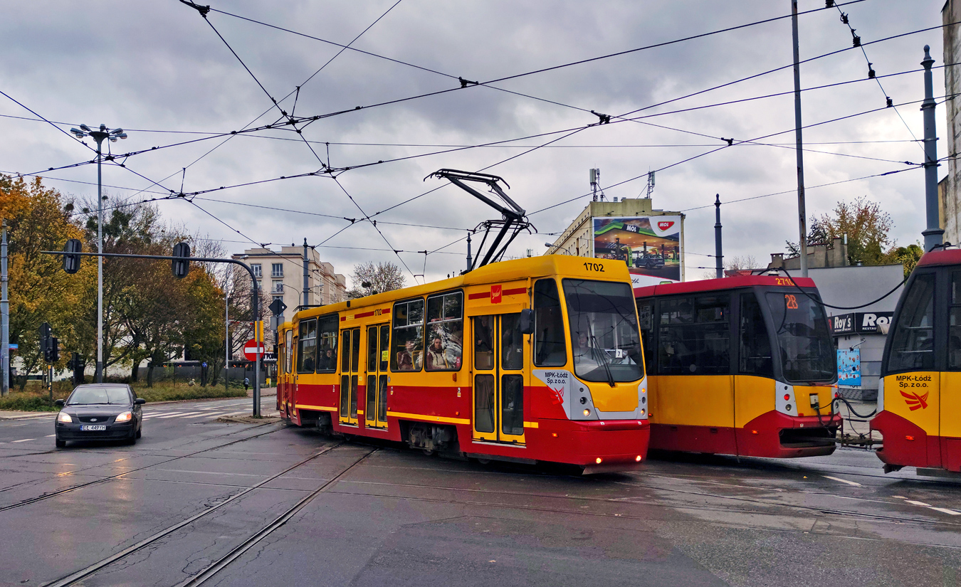 Лодзь, Konstal 805NaND № 1702