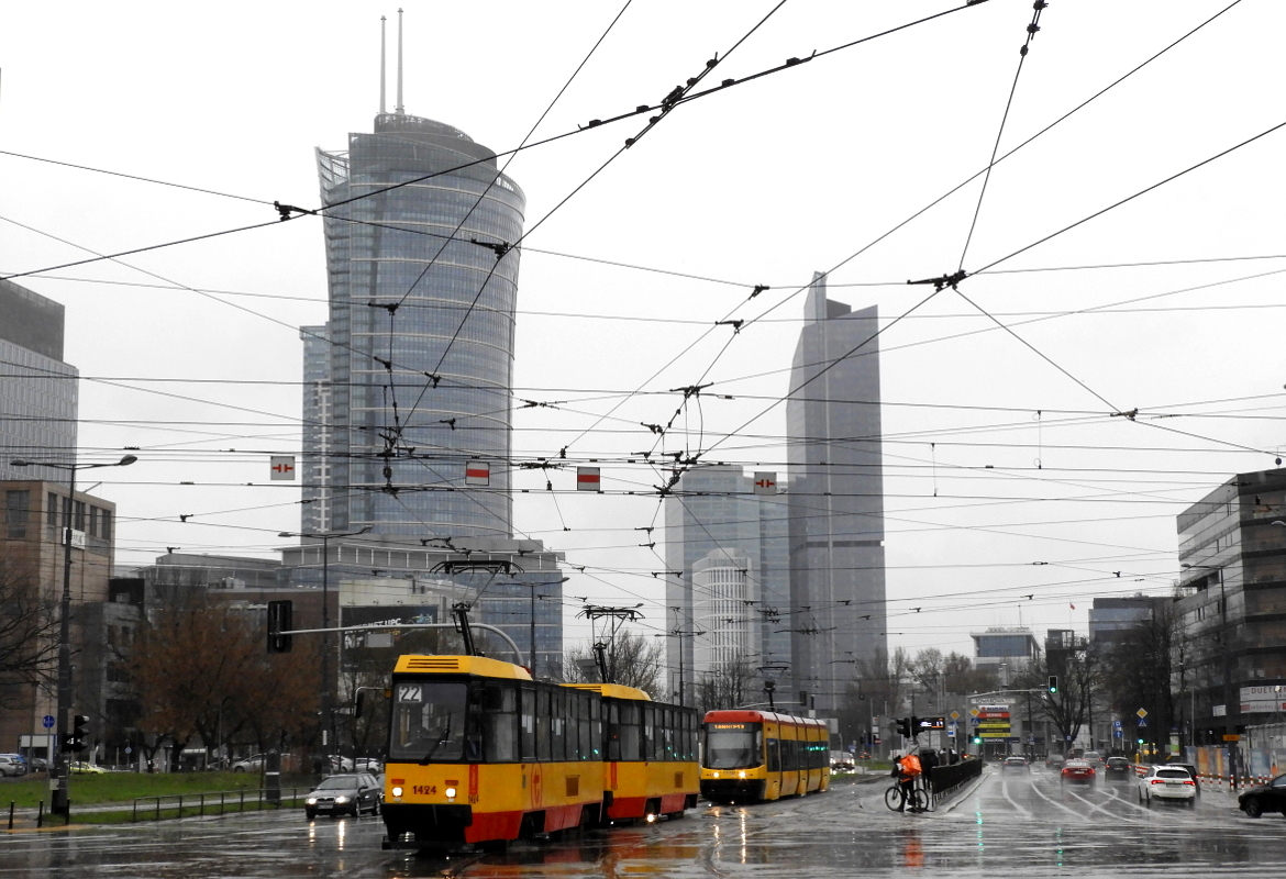 Варшава, Konstal 105Ng № 1424