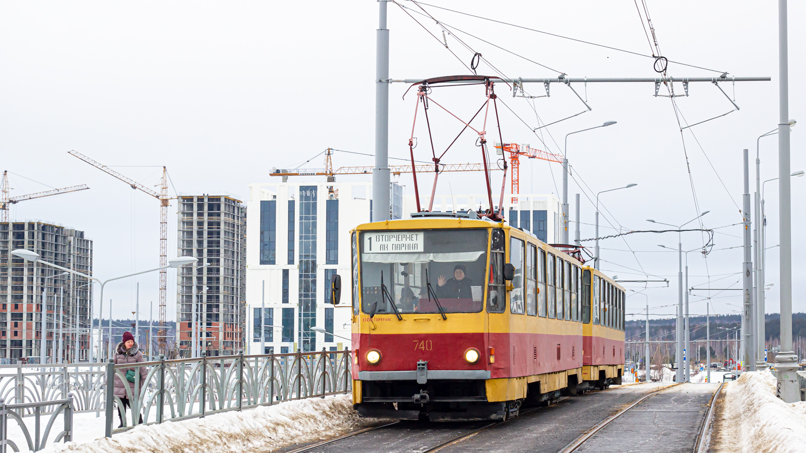 Екатеринбург, Tatra T6B5SU № 740