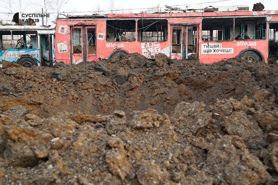 Kharkiv, ZiU-682G-016.02 N°. 2309; Kharkiv — Aftermath of Bombardments of Saltovskoe Tram Depot; Kharkiv — Aftermath of Military Action from 02.2022 Kharkiv, ZiU-682G-016.02 N°. 2309; Kharkiv — Aftermath of Bombardments of Saltovskoe Tram Depot; Kharkiv — Aftermath of Military Action from 02.2022