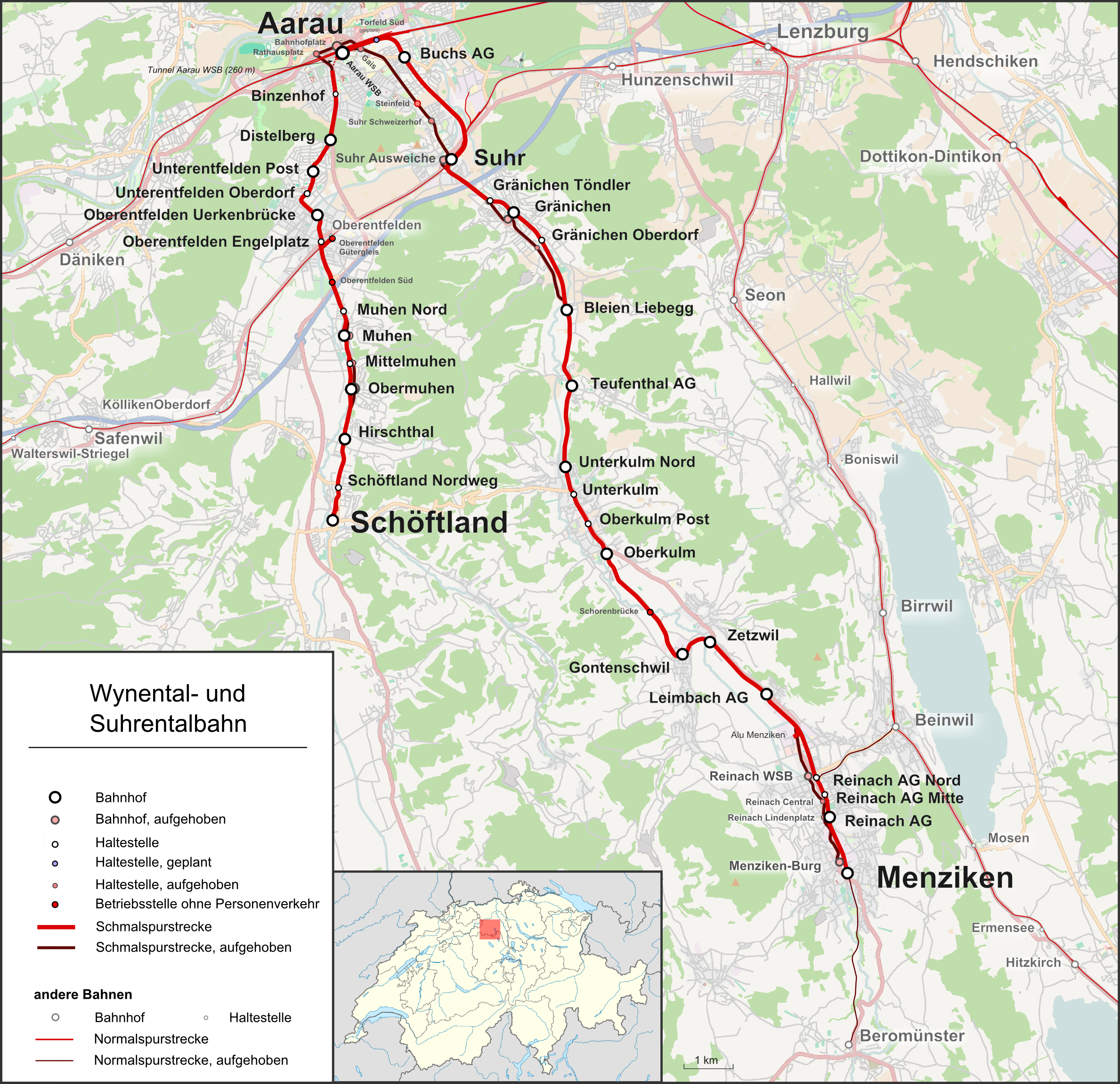 Aarau — Maps
