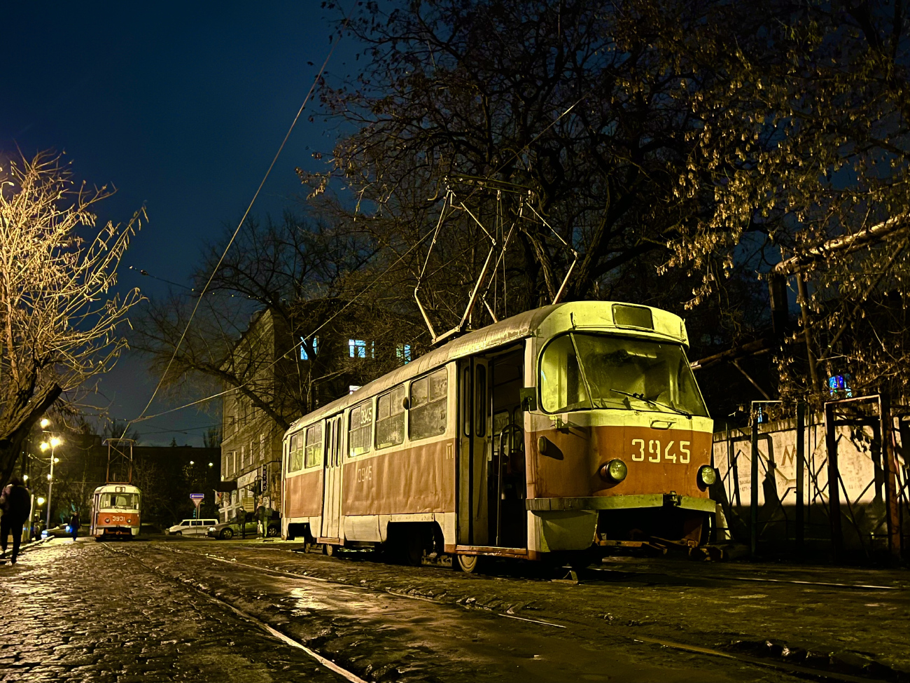 Донецк, Tatra T3SU № 3945; Донецк — Ледяной дождь — 2023